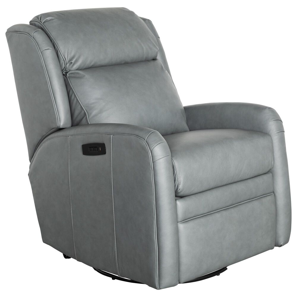 Smith Brothers Power Motorized Glider Recliner with Headrest in Medium Gray, , large