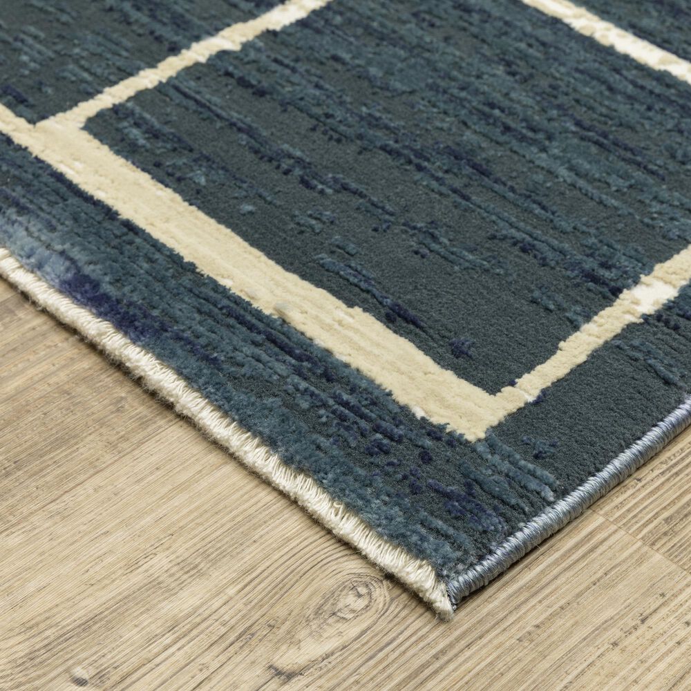Oriental Weavers Reed 3&#39;3&quot; x 5&#39; Blue and Ivory Area Rug, , large