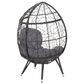Hearth and Haven Gianni Outdoor Teardrop Chair in Gray, , large