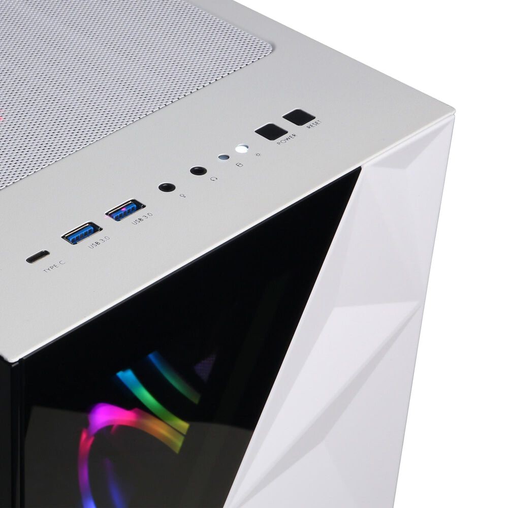 CyberPowerPC Gamer Master Gaming Desktop | AMD Ryzen 7 9700X - 16GB RAM - NVIDIA GeForce RTX 5060 Ti Graphics - 1TB SSD in White, , large
