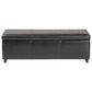 Baxton Studio Bench Storage Ottoman in Dark Brown, , large