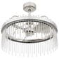 Cal Lighting Anzio Ceiling Fandelier with Light in Chrome, , large