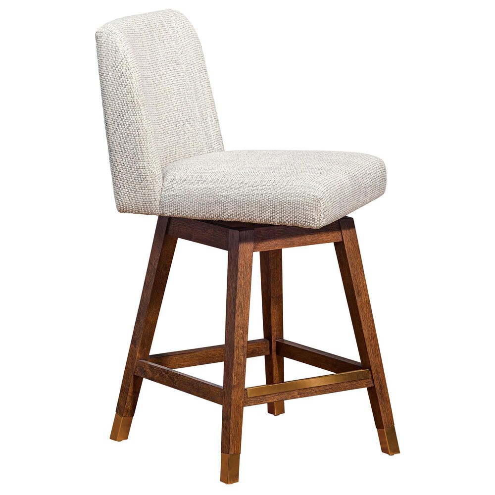 Blue River Basila Swivel Counter Stool in Beige, , large