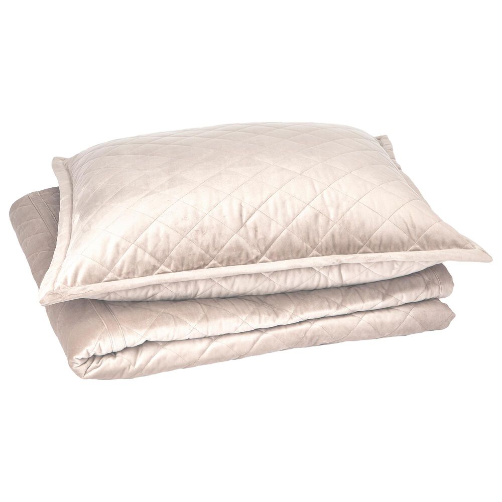 Ann Gish Art Of Home 4Piece King Velvet Coverlet Set In Ivory NFM