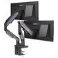 MSI Full-Motion Dual Monitor Mount for 17"-35" Screen in Matte Black and Painted Grey, , large