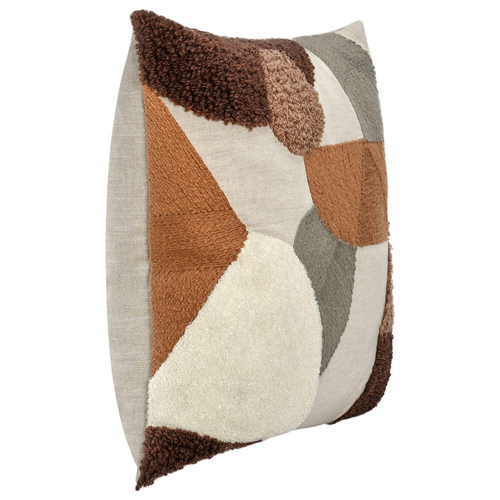Classic Home Renewed Wallace 22&quot; x 22&quot; Throw Pillow in Orange Spice and Green, , large