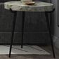 Moe"s Home Collection Brinley Marble Accent Table in Light Brown and Black, , large