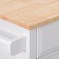 CorLiving Sage 2 Shelves Kitchen Cart in White, , large