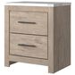 Ashley Senniberg 4-Piece King Panel Bedroom Set in Light Brown and White, , large