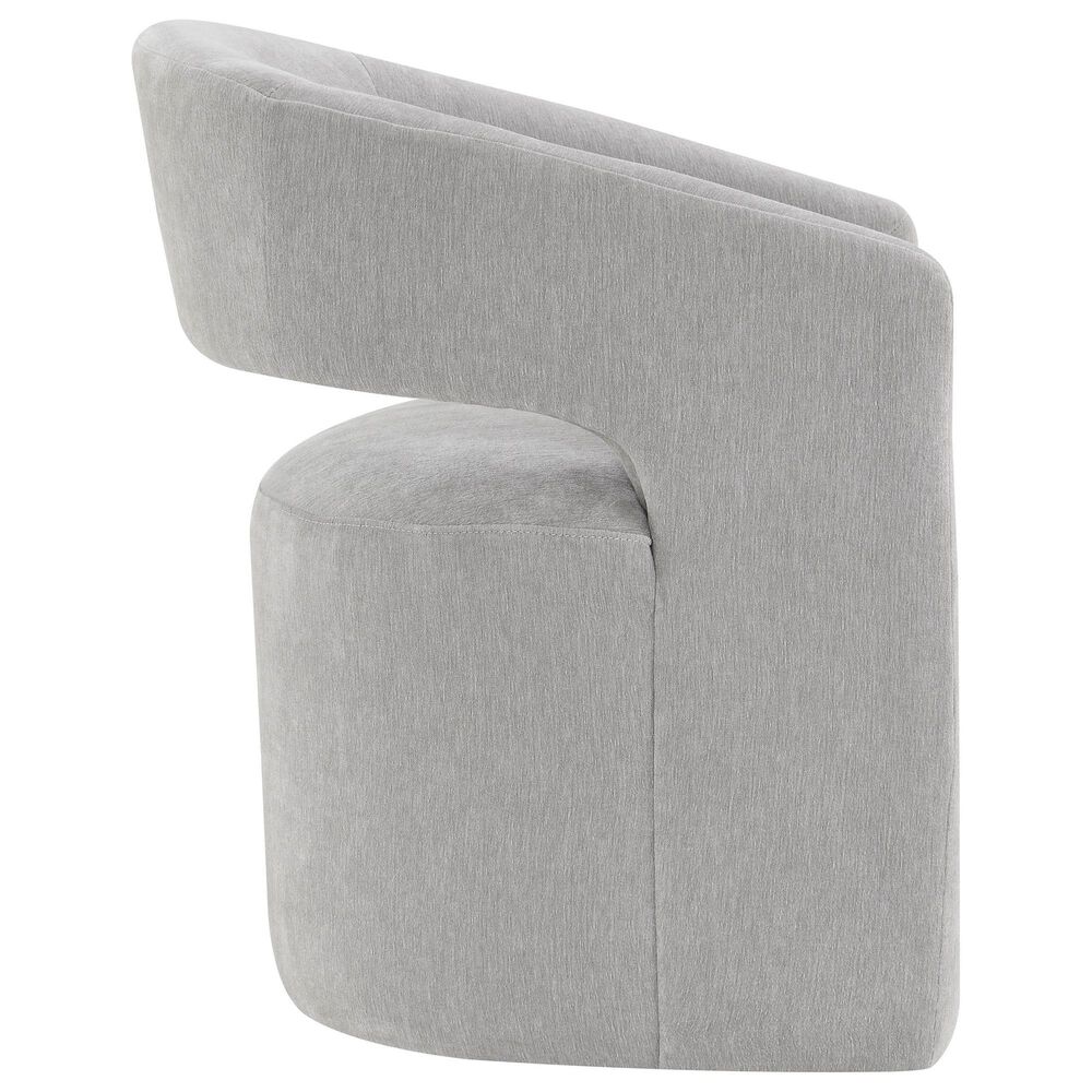 Furniture of America Rivena Modern Arm Chair with Casters in Light Gray, , large