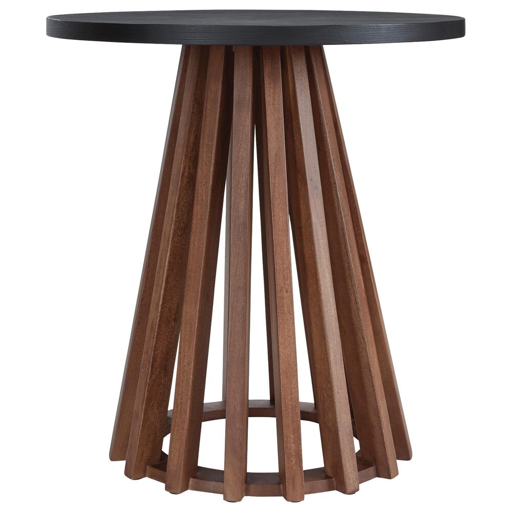 Ashley Kallari End Table in Warm Brown and Matte Black, , large