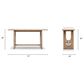Jennifer Taylor Home Turkey Console Table in Antique Natural Brown, , large