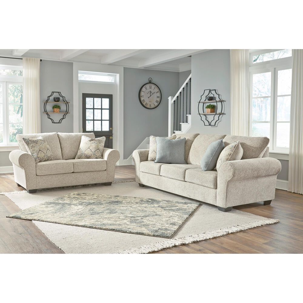 Signature Design by Ashley Haisley Stationary Loveseat in Ivory, , large