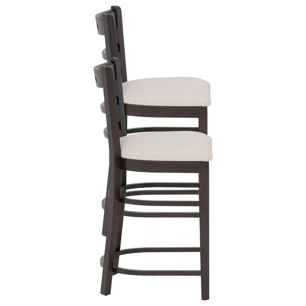 Linon Home Decor Darby Counter Stool in Espresso (Set of 2), , large