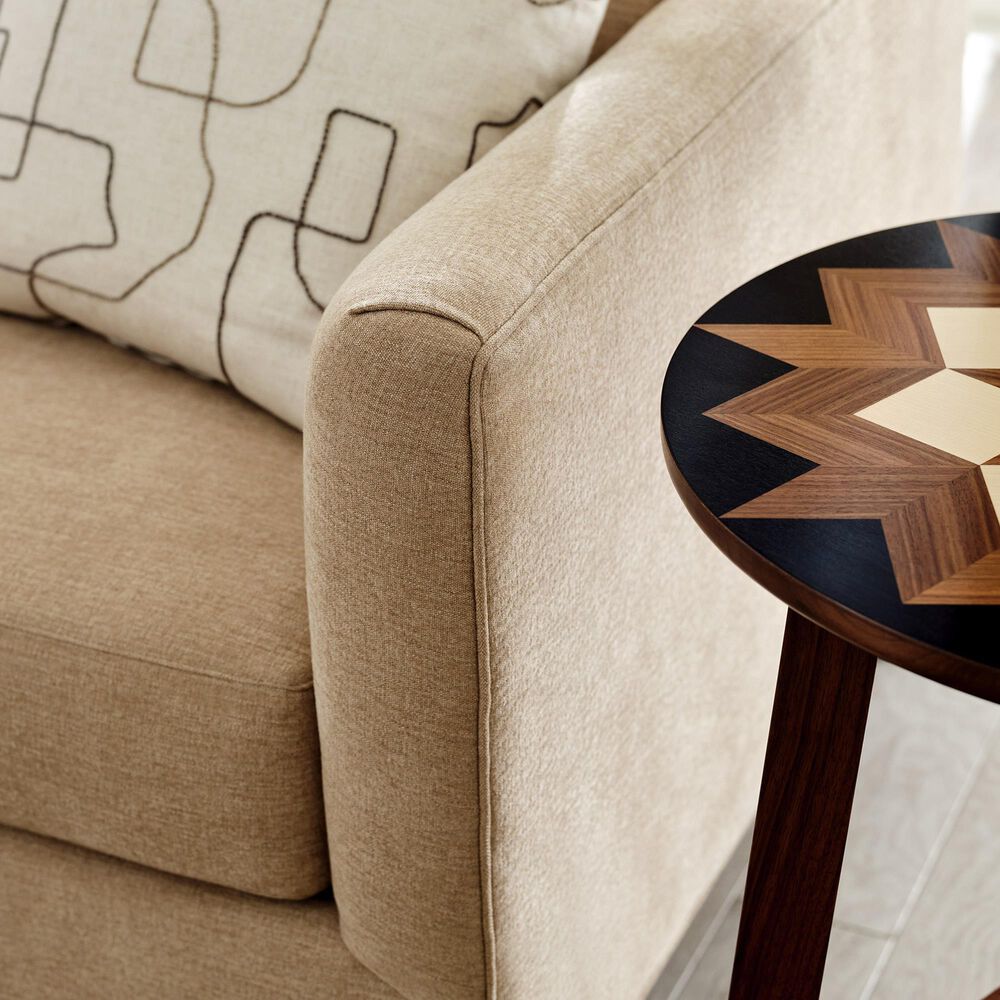 Stickley Furniture Hudson Valley Round Side Table in Dark Roast, Walnut, Natural and Black, , large