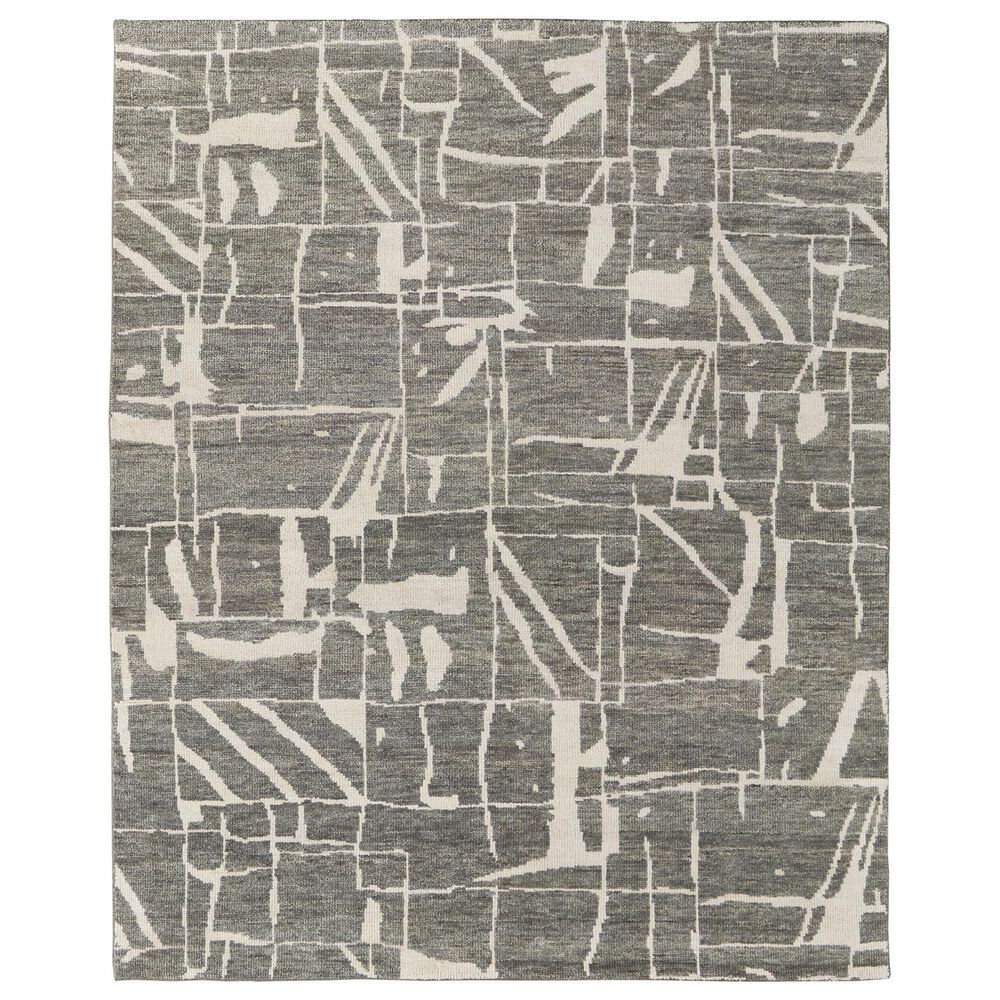 Feizy Sutton 7"9" x 9"9" Pewter and Green Area Rug, , large