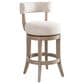 Armen Living Mystic 30" Swivel Counter Stool in Washed Wood, , large