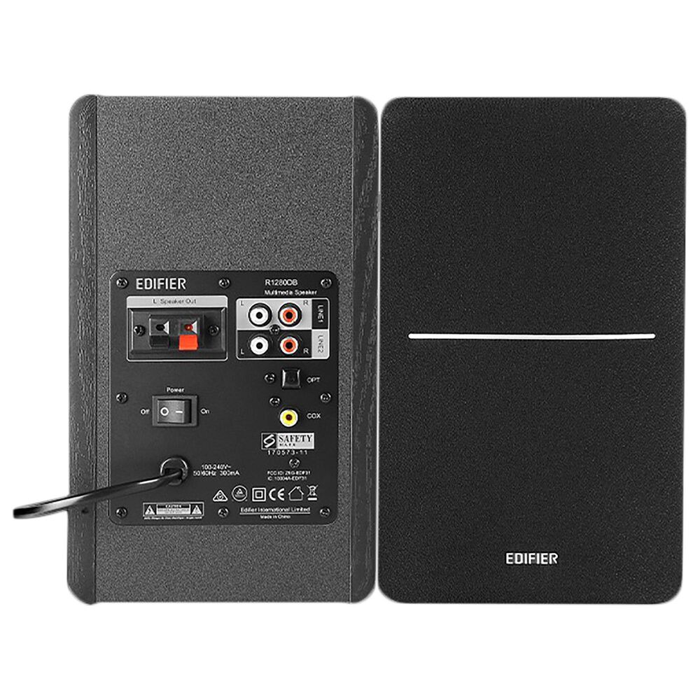 Edifier Powerful Bluetooth Bookshelf Speaker Pair in Black, , large