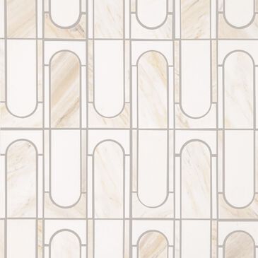 Dal-Tile Perfit Mossaix Namaste & Thassos Capsule 12" x 18" Mosaic Tile, , large