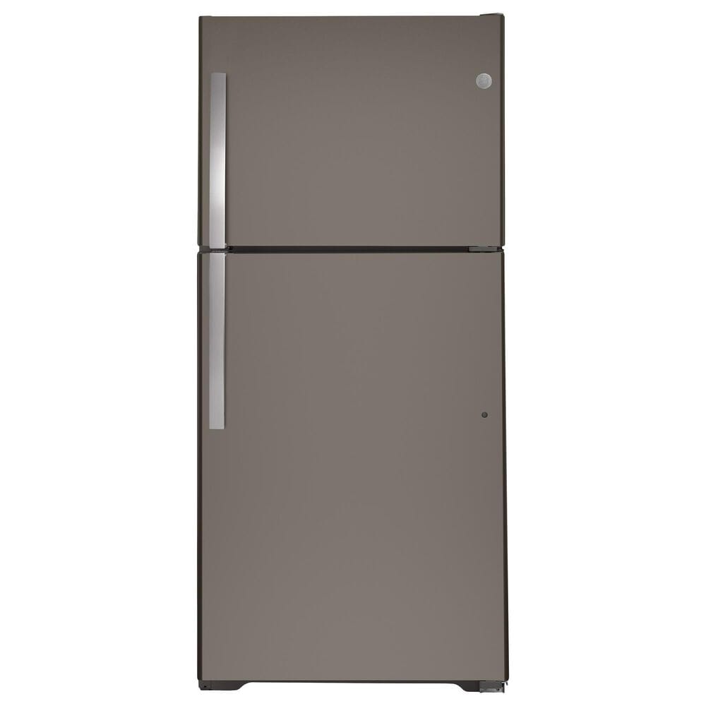 GE Appliances 19.2 Cu. Ft. Top-Freezer Refrigerator in Slate, , large