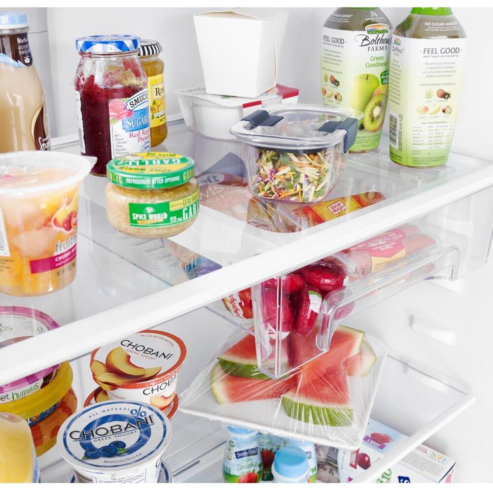 Whirlpool 21 Cu. Ft. 33" Wide Top Freezer Refrigerator in Black Stainless Steel, , large