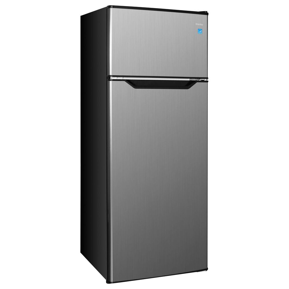 Danby 7.4 Cu. Ft. Top Mount Refrigerator in Stainless Steel, , large