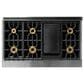 Viking Range 48" Liquid Propane Gas Range with 8-Burner in Stainless Steel, , large