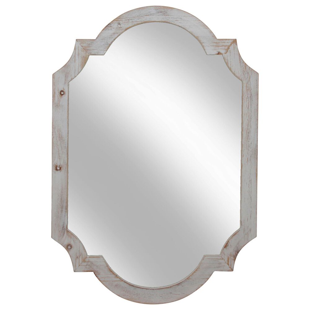 Sagebrook Home 44.5" Wall Mirror in Ivory and Beige, , large