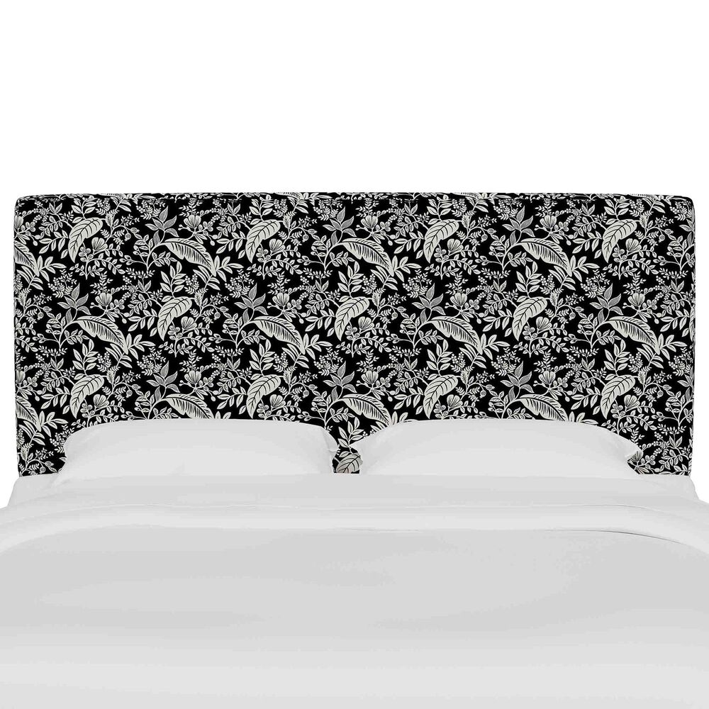 Skyline Furniture Elly California King Headboard in Canopy Black and Cream, , large