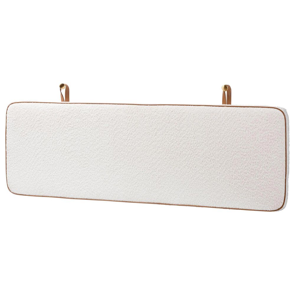 Baxton Studio Belden Boucle Queen Upholstered Panel Headboard in Cream, , large