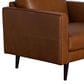 Natuzzi Editions Destrezza Leather Arm Chair in Brandy (Set of 2), , large