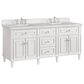 James Martin Vanities Lorelai 72" Double Vanity in Bright White with 3 cm Victorian Silver Quartz Top, , large