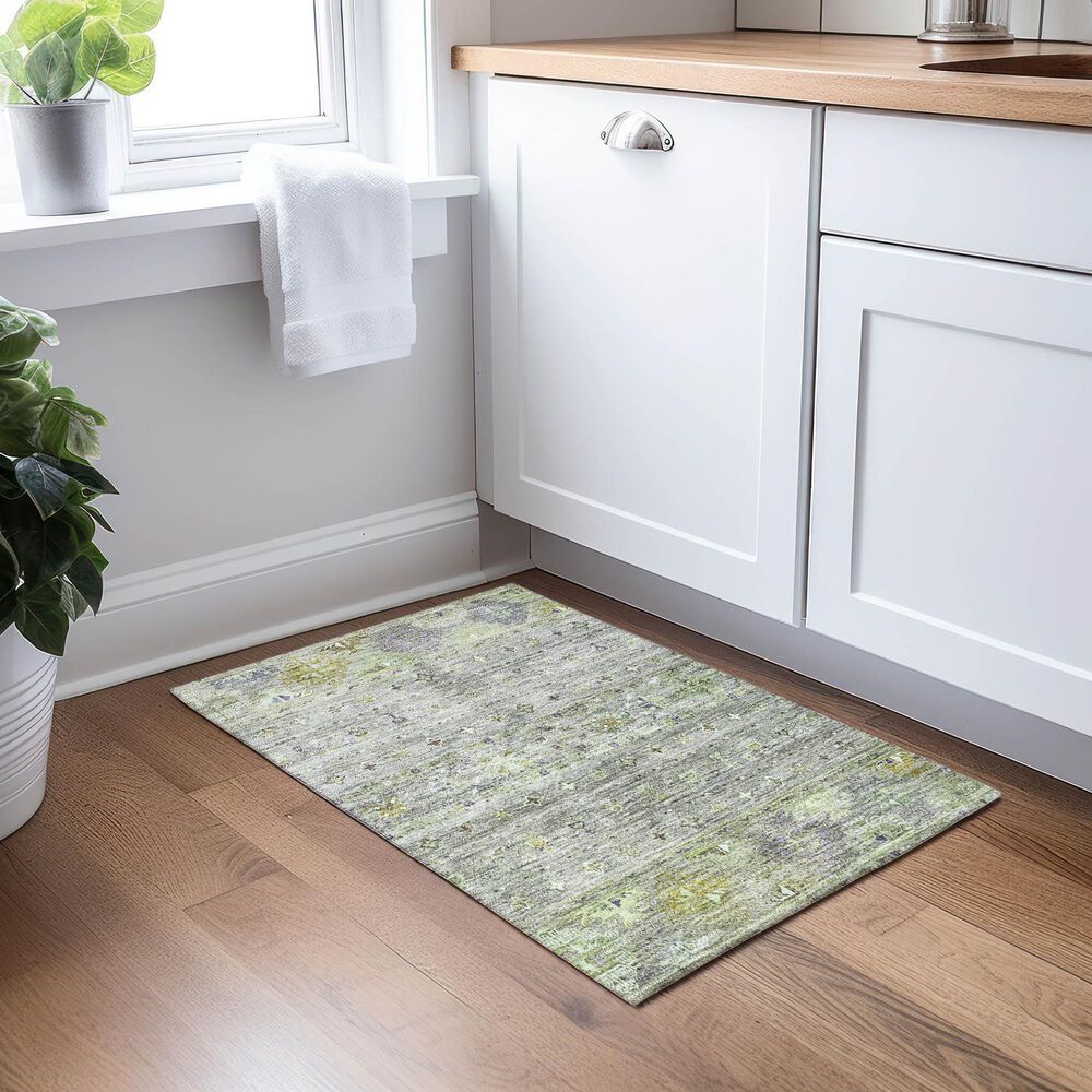 Dalyn Rug Company Karaj KJ5 2&#39;6&quot; x 3&#39;10&quot; Sage Indoor/Outdoor Area Rug, , large