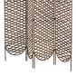 Maple and Jade 4-Panel Partition Room Divider Screen with Cutouts in Matte Copper, , large