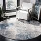 Safavieh Invista 6"7" Round Grey and Ivory Area Rug, , large