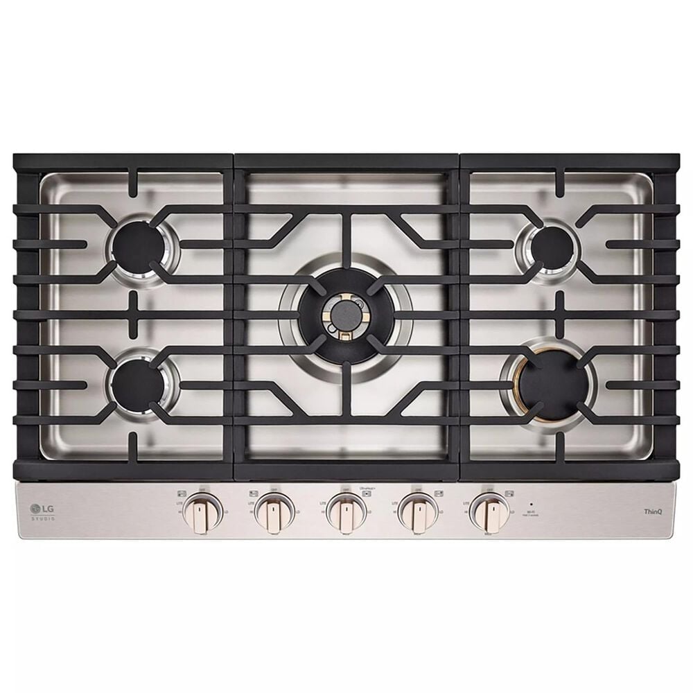 LG Studio 36" UltraHeat Gas Cooktop with EasyClean in Stainless Steel, , large