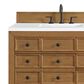 James Martin Vanities Malibu 72" Double Bathroom Vanity in Amber Birch with 3 cm White Zeus Quartz Top and Rectangular Sinks, , large