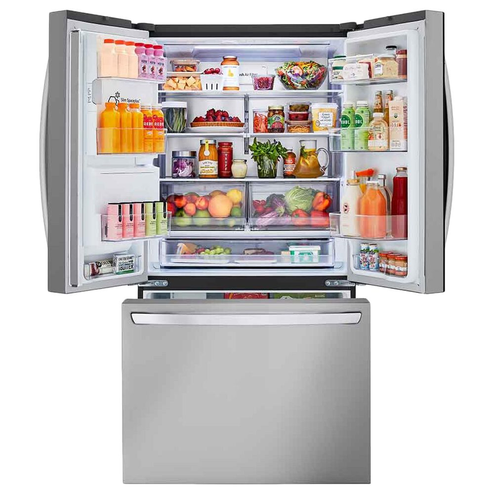 LG 26 cu. Ft 3 Door French Door, Counter Depth, Printproof Stainless Steel, , large