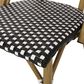 Hearth and Haven Outdoor French Bistro Chair in White, Black and Yellow (Set of 2), , large