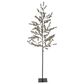 The Gerson Company 7" Pre-Lit Artificial Pine Christmas Tree with LED Lights in Green, , large