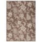 Nourison Garden Oasis Floral Mocha 5" x 7" Indoor/Outdoor Area Rug, , large
