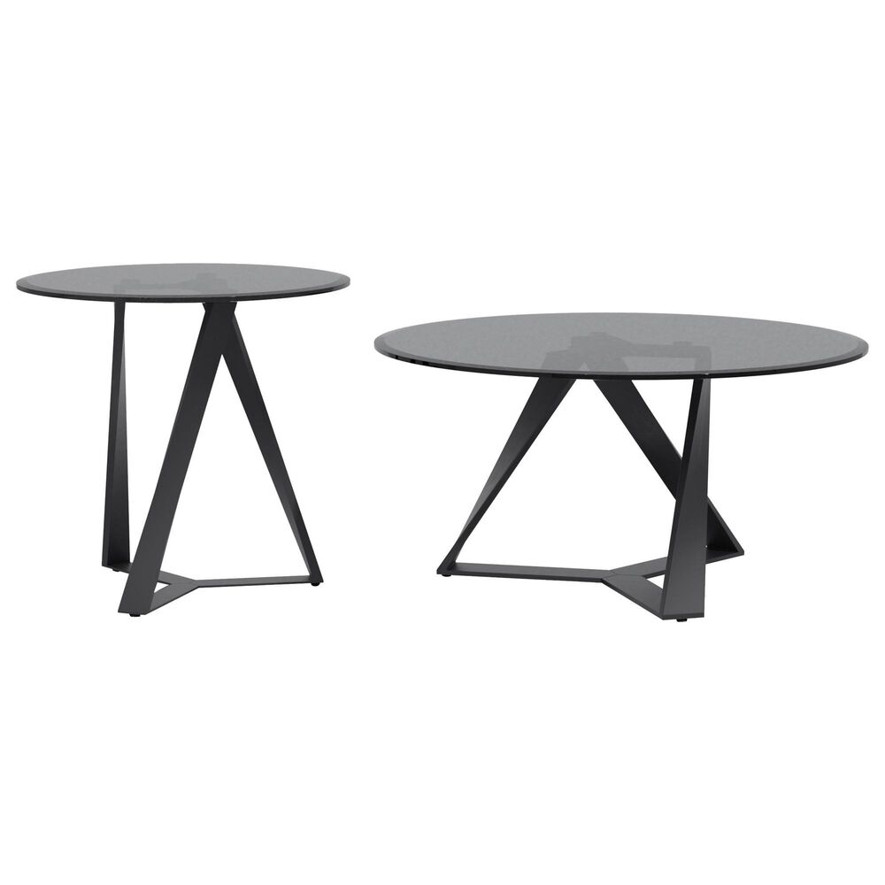 Furniture of America Homer Coffee Table in Black/Gray, , large