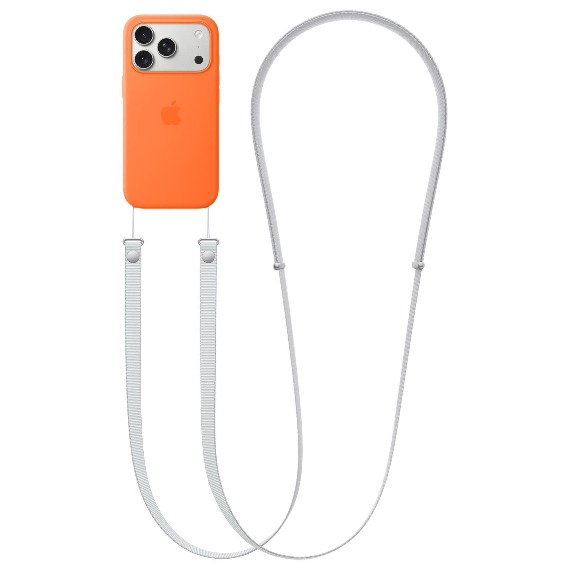 Apple Crossbody Strap in Light Gray