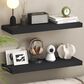 HOMLUX 35" Wall Mounted Floating Shelf with Invisible Brackets in Americano (Set of 2), , large