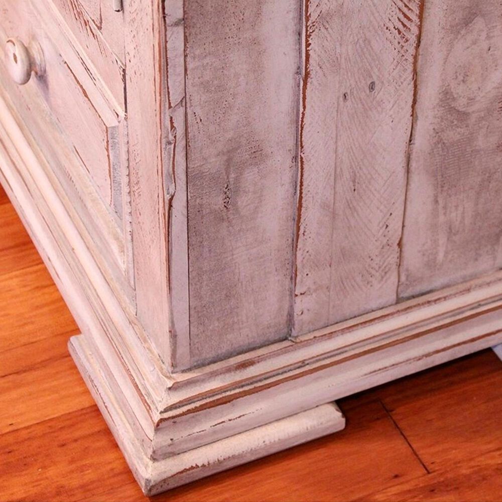 Fallridge Terra White 5 Drawer Chest in Vintage White, , large