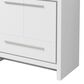 Lexora Home Lafarre 36" Single Bathroom Vanity in White with 2 cm White Quartz Top and Rectangular Sink, , large