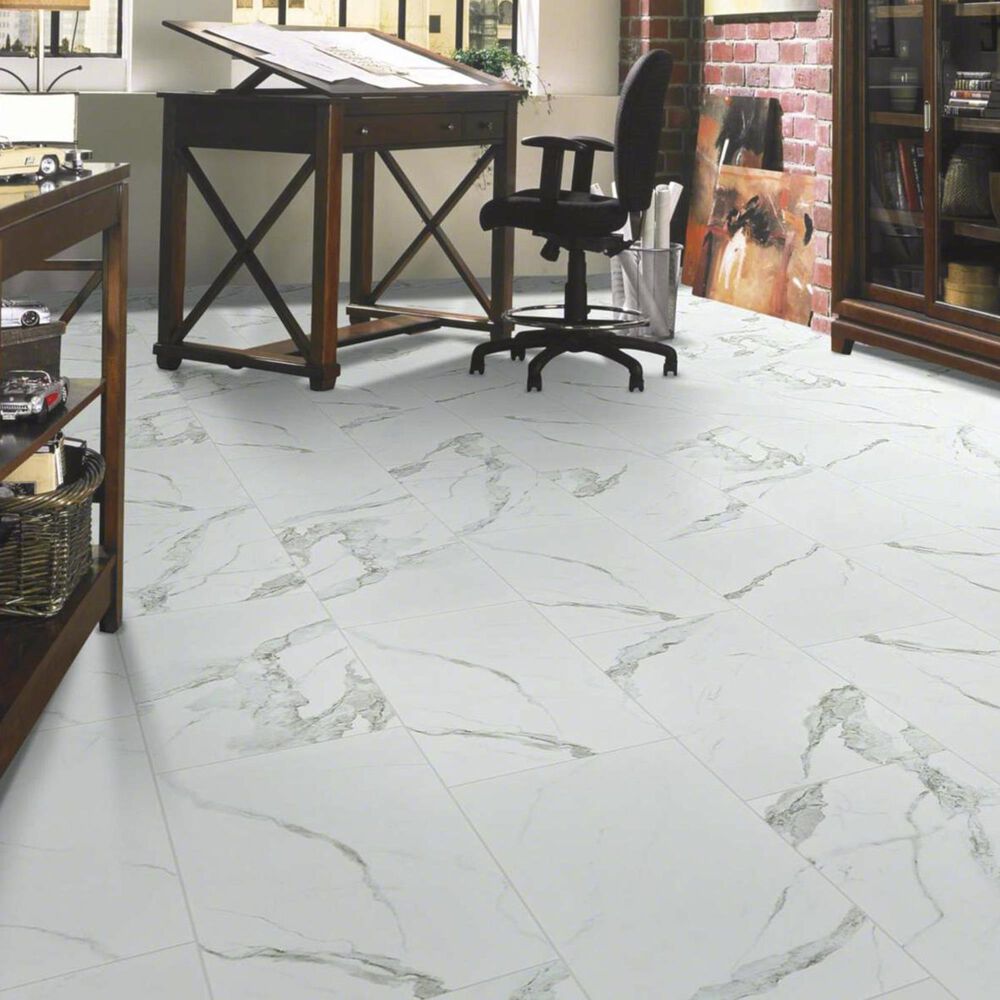 Shaw Vision Statuario 12" x 24" Polished Ceramic Tile, , large