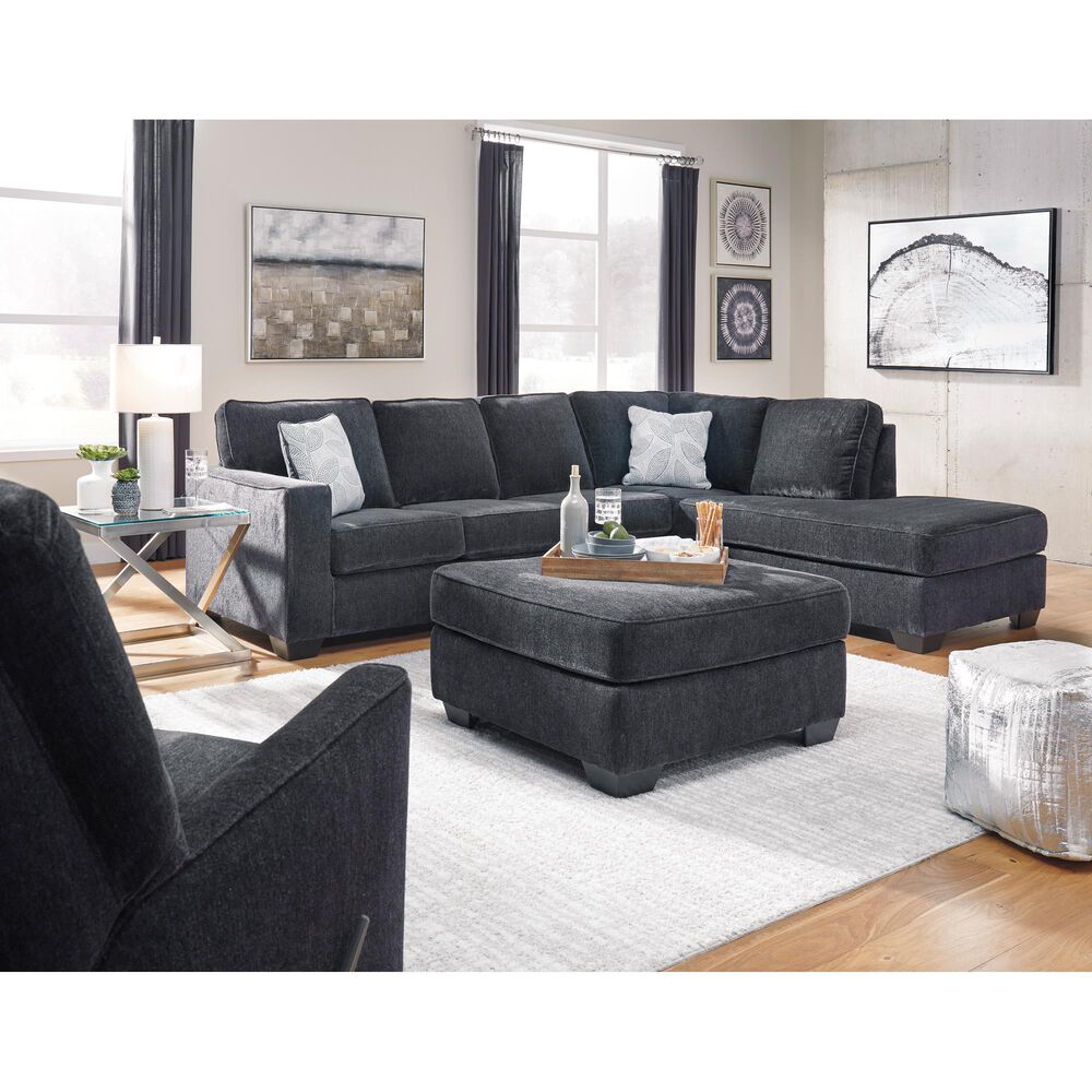 Ashley Altari Oversized Accent Ottoman in Slate, , large