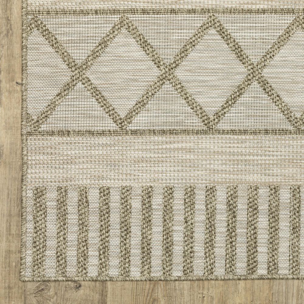Oriental Weavers Tortuga TR11A 1&#39;10&quot; x 7&#39;6&quot; Beige Runner, , large