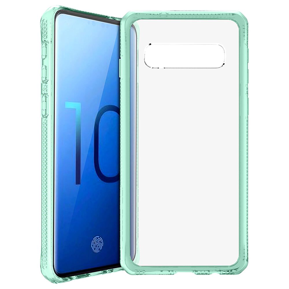 ITSkins Hybrid Frost MK II Case For Samsung Galaxy S10 in Tiffany Green And Transparent, , large